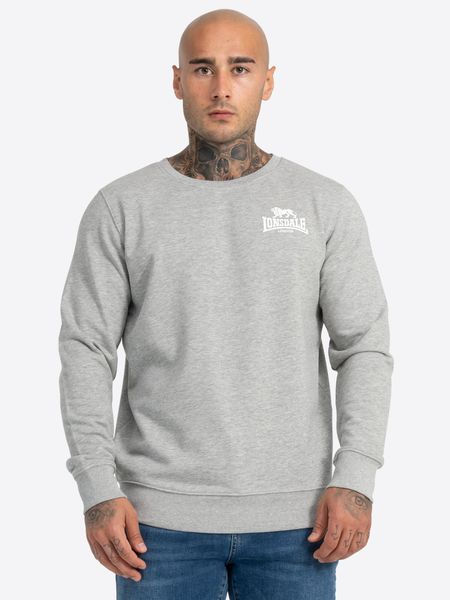 Bluza z okrągłym dekoltem Lonsdale Longridge. Szare bluzy męskie Lonsdale, s, bez wzorów, z bawełny, bez kaptura, na fitness i siłownię. Za 177.44 zł.