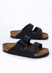 Klapki Unisex Birkenstock Arizona BF (0551251). Czarne buty sportowe męskie Birkenstock, bez zapięcia. Za 399.99 zł.