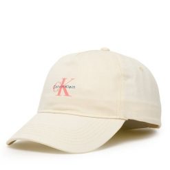 Czapka z daszkiem Calvin Klein. Brązowe czapki i kapelusze damskie Calvin Klein, bez wzorów. Za 129.99 zł.