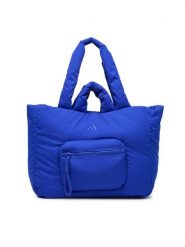 Adidas Torebka Must Haves Puffy JZ4415 Niebieski. Niebieskie torebki do ręki damskie Adidas, bez wzorów, z materiału, bez dodatków. Za 219.99 zł.
