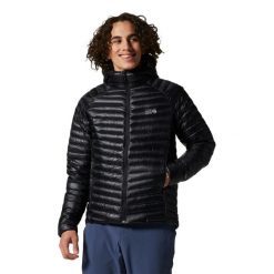 Kurtka z kapturem Mountain Hardwear Ghost Whisperer/2. Czarne kurtki męskie Mountain Hardwear, xl, bez wzorów, z puchu, z kapturem. Za 1,411.45 zł.