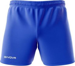 Givova Spodenki Givova Capo niebieskie P018 0002 XS. Niebieskie krótkie spodenki sportowe męskie Givova, m, bez wzorów. Za 33.49 zł.