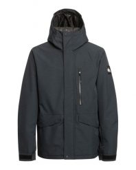 Kurtka do sportów zimowych męska MISSION SOLID. Szare kurtki snowboardowe męskie Quiksilver, m, bez wzorów, z materiału, bez kaptura, narciarskie. Za 979.00 zł.