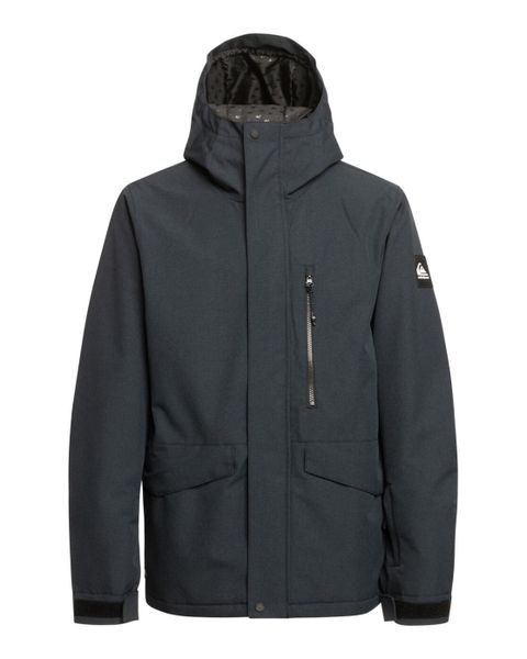 Kurtka do sportów zimowych męska MISSION SOLID. Szare kurtki męskie Quiksilver, m, bez wzorów, z materiału, bez kaptura, narciarskie. Za 979.00 zł.