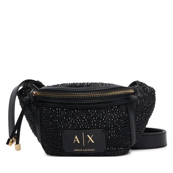 Nerka Armani Exchange. Czarne torebki do ręki damskie Armani Exchange, bez wzorów, bez dodatków. Za 514.99 zł.