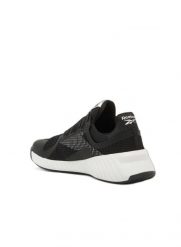 Damskie buty treningowe Reebok FLIP CHARGE 100257651 czarne. Czarne obuwie sportowe damskie Reebok, bez wzorów, z materiału, na fitness i siłownię. Za 189.00 zł.