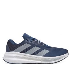 Buty do biegania adidas. Niebieskie buty sportowe męskie Adidas, bez zapięcia, do biegania. Za 229.99 zł.