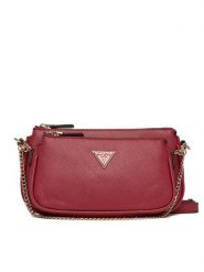 Guess Torebka Noelle II Mini HWZG96 72710 Czerwony. Czerwone torebki do ręki damskie Guess, z aplikacjami, ze skóry, bez dodatków. Za 399.99 zł.