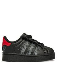 Adidas Sneakersy Superstar Led Lights Cf El I IH6392 Czarny. Czarne buty sportowe chłopięce Adidas, bez wzorów, ze skóry, bez zapięcia. Za 329.99 zł.