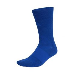 Skarpety adidas sportowe Football Cush. Niebieskie skarpety męskie Adidas, bez wzorów, z bawełny. Za 55.00 zł.