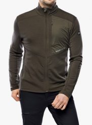 Bluza rozpinana męska Super.natural Adventure Track. Zielone bluzy męskie super.natural, m, bez wzorów, z materiału, bez kaptura. Za 499.39 zł.