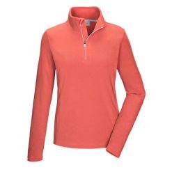 Bluza polarowa damska Killtec KSW 101 WMN FLC SHRT. Czerwone bluzy damskie KILLTEC, bez wzorów, z polaru, bez kaptura, narciarskie. Za 159.99 zł.