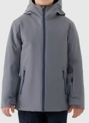 Kurtka narciarska dla chłopca 4F M0820 szara 4FJWAW25TTJAM0820 23S 158cm. Szare kurtki i płaszcze dla chłopców 4f, bez wzorów, bez kaptura. Za 199.98 zł.