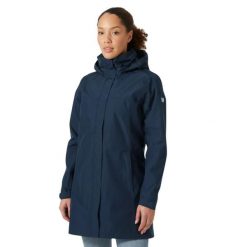 Kurtka uniwersalna damska Helly Hansen W Aden Long Coat. Niebieskie kurtki sportowe damskie Helly Hansen, uniwersalny, bez wzorów, z syntetyku, z kapturem, trekkingowe. Za 844.00 zł.