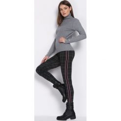 Szaro-Granatowe Legginsy Shooting Star. Szare legginsy damskie Born2be. Za 39.99 zł.