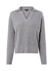 IPURI sweter z dzianiny kaszmirowej Kobiety Kaszmir szary, XS. Szare swetry damskie IPURI, xs, bez wzorów, z dzianiny, bez kołnierzyka, bez ramiączek, bez kaptura. Za 479.95 zł.