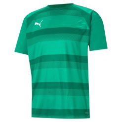 Koszulka Puma Team Vision. Zielone koszulki sportowe męskie Puma, xl, bez wzorów, bez kołnierzyka, bez ramiączek, do piłki nożnej. Za 187.00 zł.