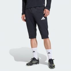 Spodenki Entrada26. Białe krótkie spodenki sportowe męskie Adidas, bez wzorów, do piłki nożnej, climacool (adidas). Za 90.99 zł.