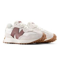 Buty sportowe New Balance U327WKM dla kobiet. Białe obuwie sportowe damskie New Balance, bez wzorów, z materiału. Za 663.00 zł.