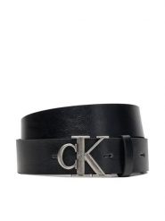 Calvin Klein Pasek Męski Ck Buckle Tumbled 35Mm LV04D7016G Czarny. Czarne paski damskie Calvin Klein, bez wzorów, ze skóry. Za 179.99 zł.
