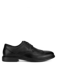 Sergio Bardi Półbuty MF1651-1Z Czarny. Czarne eleganckie półbuty Sergio Bardi, ze skóry, wizytowe, bez zapięcia. Za 159.99 zł.