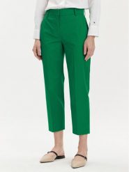 Tommy Hilfiger Chinosy WW0WW40504 Zielony Straight Fit. Zielone spodnie materiałowe damskie Tommy Hilfiger, bez wzorów, z lyocellu. Za 569.99 zł.