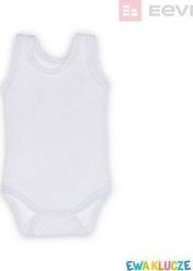 Ewa Klucze Body niemowlęce wyprawka białe ram.baw. 68. Białe body niemowlęce Ewa Klucze, bez wzorów, bez ramiączek. Za 18.99 zł.