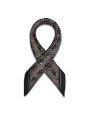 Guess Apaszka AW5454 SIL03 Szary. Szare czapki i kapelusze damskie Guess, z aplikacjami, z jedwabiu. Za 199.99 zł.