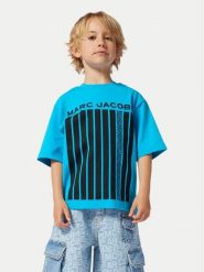 Marc Jacobs T-Shirt W60451 S Turkusowy Relaxed Fit. Niebieskie t-shirty dla chłopców Marc Jacobs, bez wzorów, z bawełny, bez ramiączek. Za 159.99 zł.