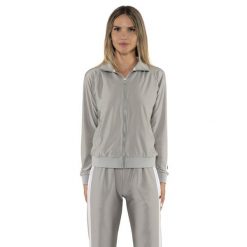 Bluza z zamek błyskawiczny na outdoor na co dzień. Zielone bluzy damskie LEONE 1947 APPAREL, bez wzorów, z bawełny, na fitness i siłownię. W wyprzedaży za 164.19 zł.