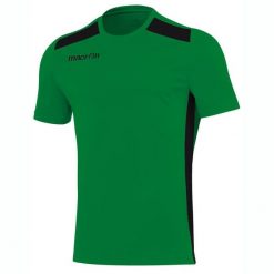 Koszulka Macron sirius. Czarne koszulki sportowe męskie Macron, bez wzorów, bez kołnierzyka, bez ramiączek, do piłki nożnej. Za 162.50 zł.