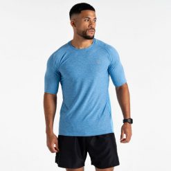 Koszulka męska sportowa Dare 2B Power Up Tee. Fioletowe koszulki sportowe męskie Dare 2b, m, bez wzorów, bez kołnierzyka, bez ramiączek. W wyprzedaży za 89.99 zł.
