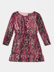 Guess Sukienka codzienna K3BK16 WA2T0 Różowy Regular Fit. Czerwone sukienki dla dziewczynek Guess, z aplikacjami, z syntetyku, bez ramiączek. Za 199.99 zł.