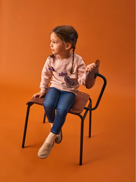 NAME IT Bluza 13221693 Różowy Regular Fit. Czerwone bluzy dla dziewczynek Name it, bez wzorów, z bawełny, bez ramiączek, bez kaptura. Za 79.99 zł.