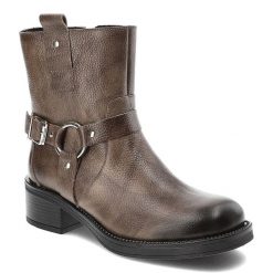 Brązowe Botki Armodo Modne Kowbojki Damskie. Brązowe kozaki damskie Armodo, ze skóry, bez obcasa, na obcasie. Za 359.00 zł.