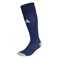 Getry piłkarskie Adidas Milano 23. Niebieskie legginsy sportowe męskie Adidas, bez wzorów, z dzianiny, na fitness i siłownię. Za 30.99 zł.