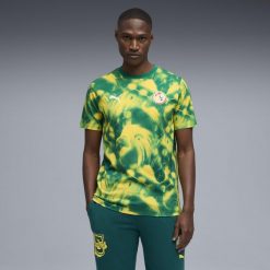 Męska koszulka Senegalu ftblCulture Printed PUMA. Zielone koszulki sportowe męskie Puma, m, bez wzorów, bez kołnierzyka, bez ramiączek, do piłki nożnej. Za 149.00 zł.