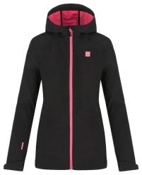 Damska kurtka softshell Loap Lamka czarna. Czarne kurtki damskie ÀLG, na jesień, m, bez wzorów, z dzianiny, bez kaptura. Za 370.99 zł.