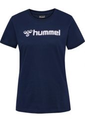 Koszulka damska Hummel Mover. Niebieskie t-shirty damskie Hummel, m, bez wzorów, z bawełny, klasyczne, bez kołnierzyka. Za 58.59 zł.