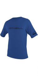 Koszulka ONeill Basic Skins S/S Sun Shirt Pacific. Niebieskie koszulki sportowe męskie O'Neill, l, bez wzorów, z elastanu, bez kołnierzyka, bez ramiączek, żeglarskie. Za 119.00 zł.