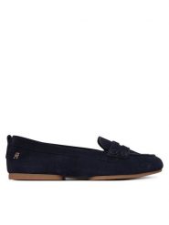 Tommy Hilfiger Mokasyny Th Flex FW0FW09507 Granatowy. Niebieskie mokasyny damskie Tommy Hilfiger, ze skóry. Za 529.99 zł.