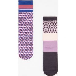Wzorzyste skarpetki 2 pack - Czarny. Skarpety damskie marki Reserved. Za 24.99 zł.