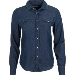 Koszula damska The People Rep Postina A2001 Niebieska. Czarne koszule damskie WE THE PEOPLE, na lato, bez wzorów, z bawełny, biznesowe, bez kołnierzyka, bez ramiączek. Za 221.99 zł.