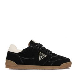 Sneakersy Guess. Czarne trampki i tenisówki chłopięce Guess, z aplikacjami, bez zapięcia. Za 249.99 zł.