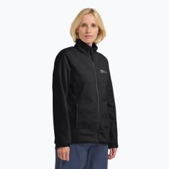 Bluza polarowa damska Jack Wolfskin Moonrise Full Zip. Czerwone bluzy damskie Jack Wolfskin, l, bez wzorów, z materiału, bez kaptura. Za 289.99 zł.
