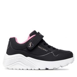 Sneakersy Skechers. Czarne trampki i tenisówki chłopięce Skechers, bez wzorów, bez zapięcia. Za 149.99 zł.
