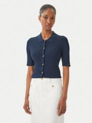 Tommy Hilfiger Kardigan WW0WW48482 Granatowy Slim Fit. Niebieskie kardigany damskie Tommy Hilfiger, l, bez wzorów, z wiskozy. Za 649.99 zł.