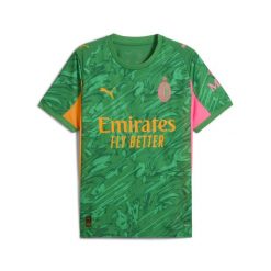 Męska koszulka bramkarska AC Milan 25/26 PUMA Archive Green Intense Orange. Brązowe koszulki sportowe męskie Puma, m, bez wzorów, z tkaniny, bez kołnierzyka, bez ramiączek, do piłki nożnej. Za 439.00 zł.