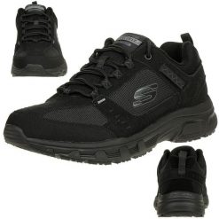 Buty trekkingowe męskie, Skechers Oak Canyon. Czarne trekkingi męskie Skechers, przed kostkę, trekkingowe. Za 390.00 zł.