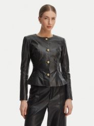 Marciano Guess Kurtka skórzana G6GL02 L0083 Czarny Regular Fit. Czarne kurtki damskie Marciano Guess, l, z aplikacjami, ze skóry, bez kaptura. Za 1,959.00 zł.